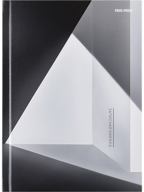 Записная книжка А5 160л клетка "Чёрно-белая геометрия - 2", 7БЦ, сшивка, Проф-Пресс/160-5512 (12)