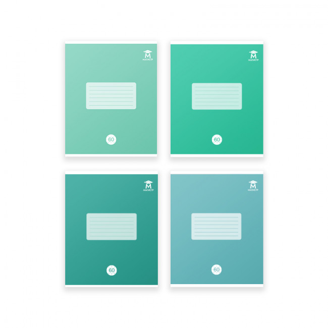 Тетрадь 60 клетка Магистр "Зеленая отличная" белизна 100% (4 дизайна ассорти) (10/40) Тетрадь 60 клетка Магистр "Зеленая отличная" белизна 100% (4 дизайна ассорти) (10/40)