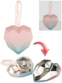 Шкатулка детская металл.сердце (9,7х9) "Розовое" (арт. TH08-1)