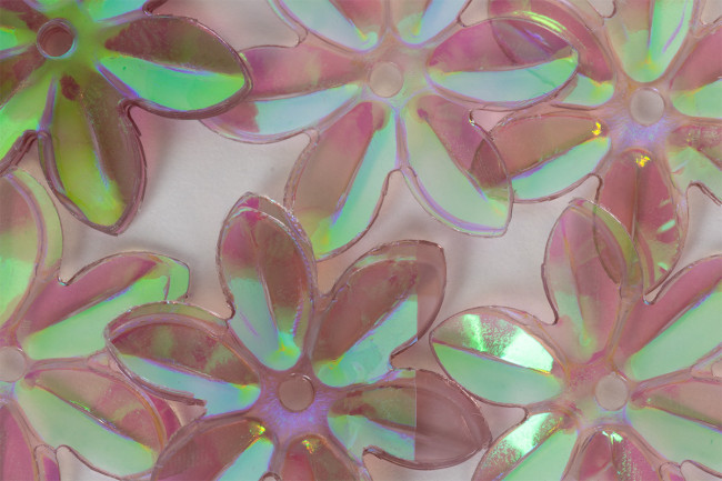 Пайетки 13мм 10г россыпью, св. фиолетовый. Zlatka/ZF-04 №97