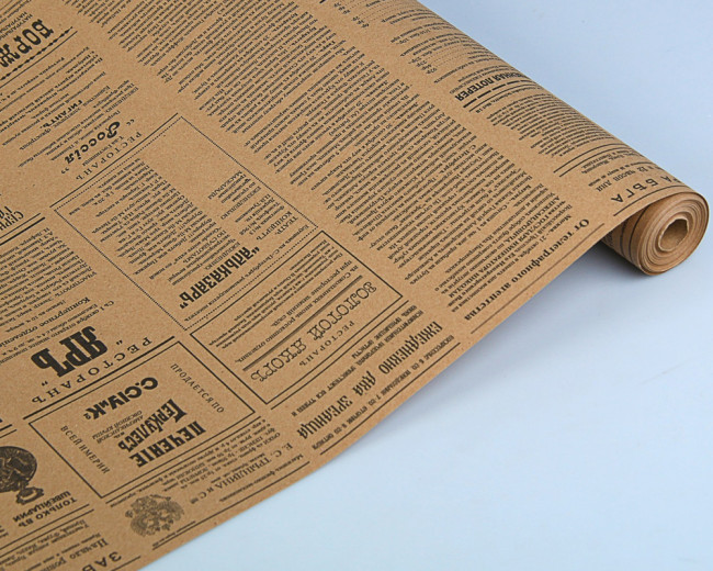 Бумага крафт бур.70гр рис.C "Губернские вести" БК39992 0,72м x 10 м