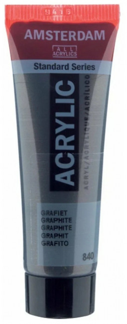 Краска акриловая Amsterdam туба 20мл №840 Графит