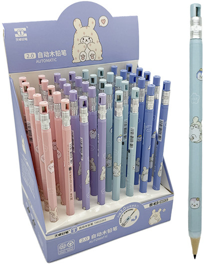 Карандаш механ. DE-83 2,0мм, 2В, шестигранный пластиковый корпус, с точилкой, ассорти, в к/к TM01069 (40/1200) Карандаш механ. DE-83 2,0мм, 2В, шестигранный пластиковый корпус, с точилкой, ассорти, в к/к TM01069 (40/1200)