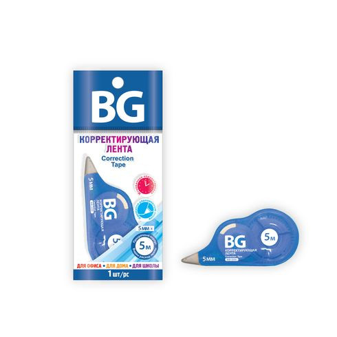 Корректирующая лента 5 мм*5 м, в полипропиленовом пакете с подвесом (BG) (24) Корректирующая лента 5 мм*5 м, в полипропиленовом пакете с подвесом (BG) (24)