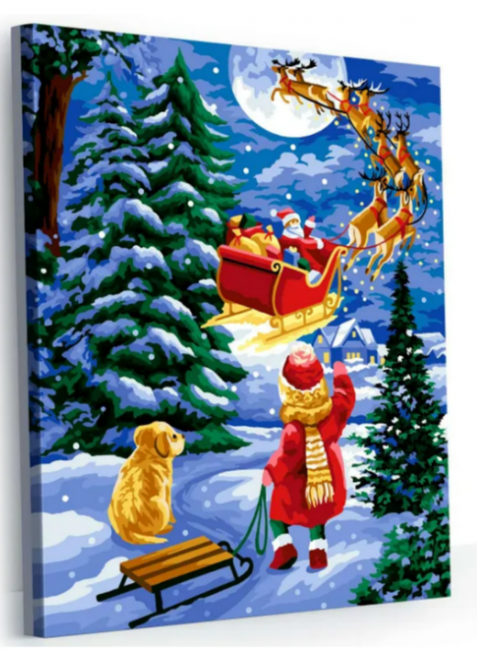 Картина по номерам "Волшебная ночь" 40*50см, GLA64, мягкая упаковка