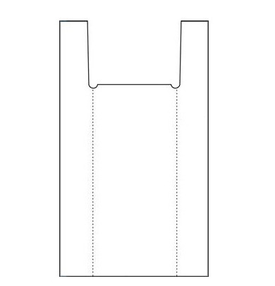 Пакет ПНД  24 х 45см белый, Gamma (100/1000)