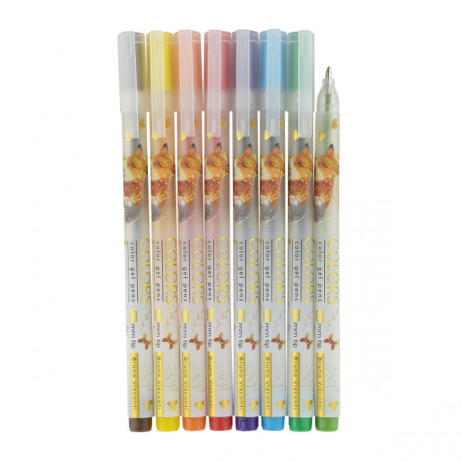 Набор гелевых ручек 0,5мм "Colors. Любовь, как она есть", 8 цв.,BV/20-0363 Набор гелевых ручек 0,5мм "Colors. Любовь, как она есть", 8 цв.,BV/20-0363