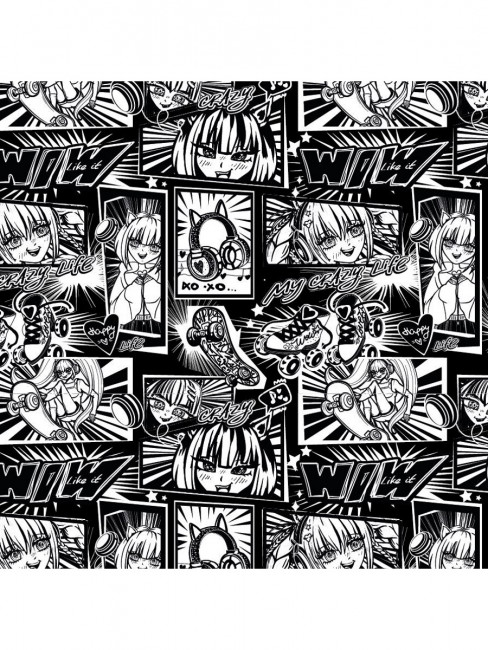 Набор прямоугольных коробок 3 в1 "Аниме комикс", 19х12х7,5 - 15х10х5см, MILAND/ПП-4513