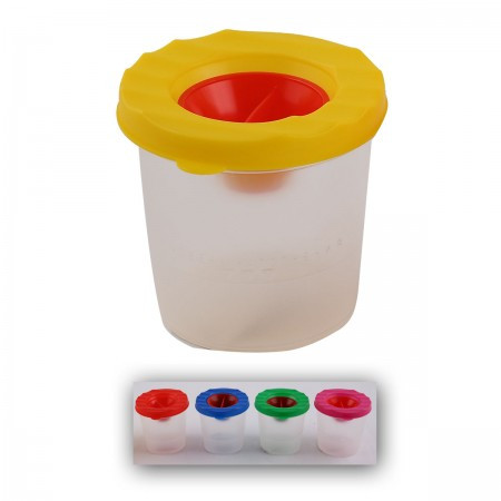 Стакан-непроливайка СН-2 один ассорти с крышкой (5/100)