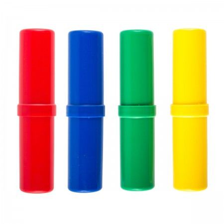 Пенал-тубус пластик 18*4*4 Проф-Пресс ПН-5451 ассорти 4 вида