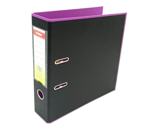 Регистратор 8,0 см. PVC   INTELLIGENT DA-56 Черный/пурпурный (2/10/50)