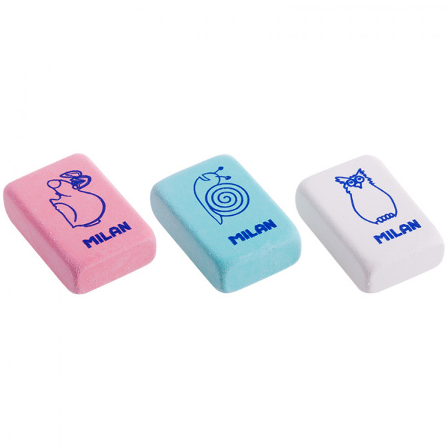 Ластик 28*19*10мм "Milan 4060", гибкий , каучук, для стирания графита, Milan (60)