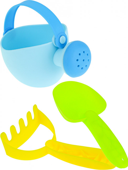 Песочный набор "Летний": ведро,лейка,лопатка,грабли,4 формочки, Рыжий Кот/ИК-0501 Песочный набор "Летний": ведро,лейка,лопатка,грабли,4 формочки, Рыжий Кот/ИК-0501