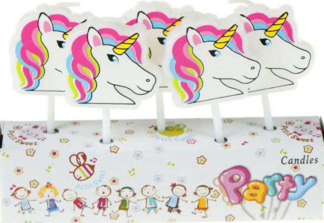 СВЕЧА  цифра  "Единорог"(12)