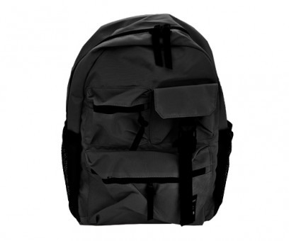 Рюкзак  DA38-1 Черный, 44*28*14см, текстиль, 5 наружных карманов, 3 внутренних, в пакете (1/50)