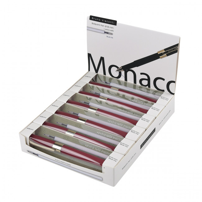 Ручка подарочная шариковая 0,5мм синяя "Monaco", с дополнительным стержнем, BV/20-0125/06-02 (6)