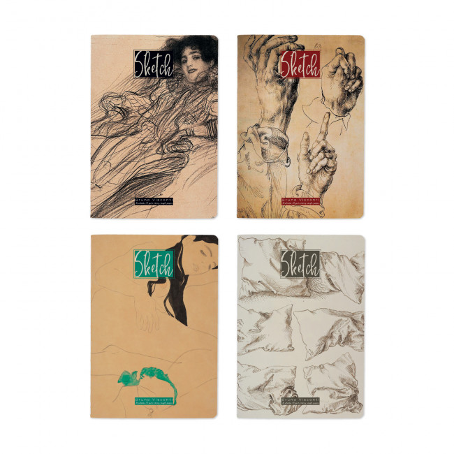 Скетчбук А5 36л "Бежевый", 4 вида ассорти, BV/3-584/01 (16)