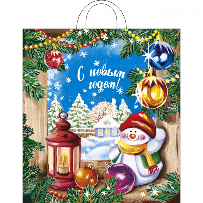 Пакет ПНД петлевой 38*42 40 мкм "Магия праздника" (25)