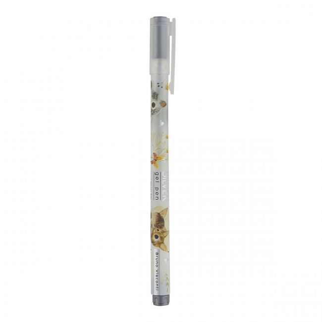 Ручка гелевая 0,8мм серебряная "UniWrite. Котики делают нас счастливыми", BV/20-0373/01 (24) Ручка гелевая 0,8мм серебряная "UniWrite. Котики делают нас счастливыми", BV/20-0373/01 (24)