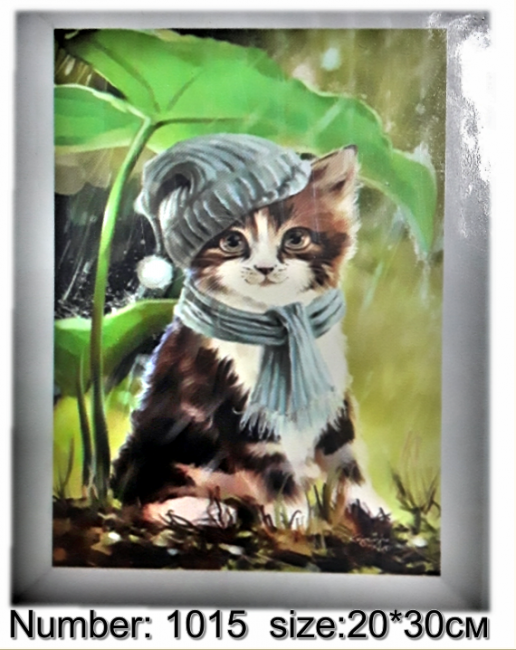 Алмазная мозаика: 30*20 см; состав: акриловые круглые стразы, стилус, лоток, желеобразный клей, металл. крепеж для подвешивания, пинцет,МС-5409-1015