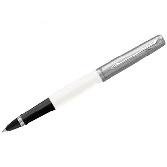 Ручка-роллер 0,8мм черная "Jotter Originals White Chrome СT", Parker