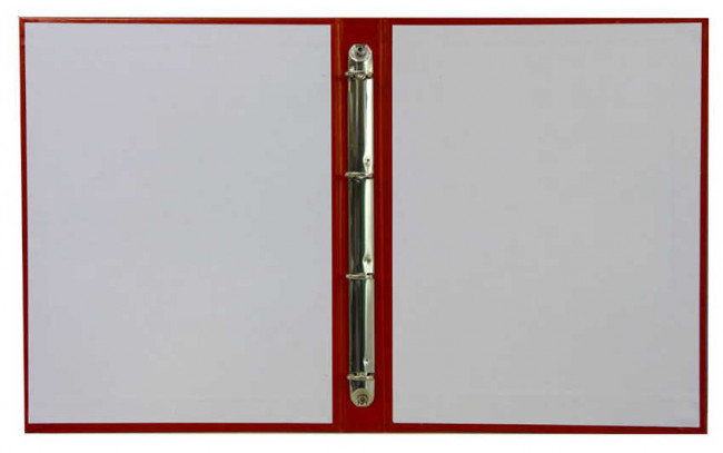 Папка "Дипломная работа" (с металлическим зажимом), бумвинил, корешок 30 мм жесткий, красный, ПДР-201