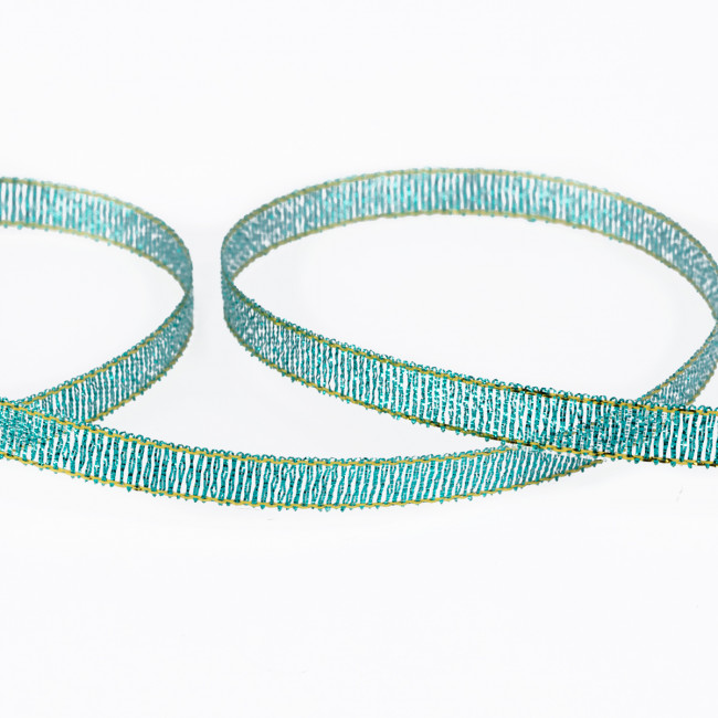 Лента 6мм 33м ± 0.5м металлизированная, №106 т.зеленый, BLITZ/MRC-06 №106