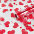 Плёнка цветная 70см х 760см "Сердца. Love is", цвет красный, Микрос/и6049675
