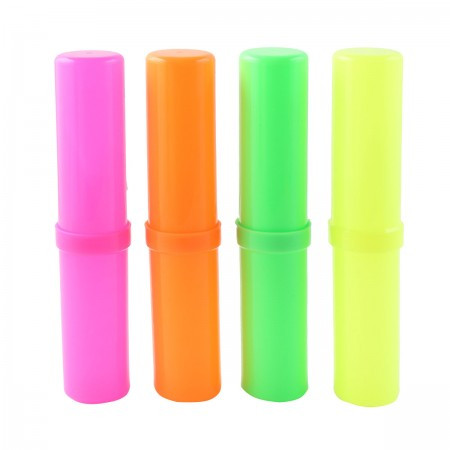 Пенал-тубус пластик 18*4*4 Проф-Пресс Стандарт плюс ПН-0495 ассорти 4 вида