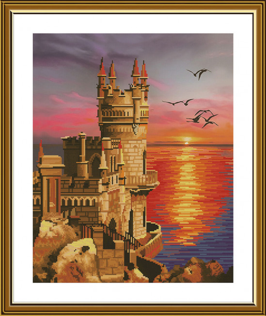 Набор для вышивания 25 х 28см "Ласточкино гнездо", Нова Слобода/ №10 2278