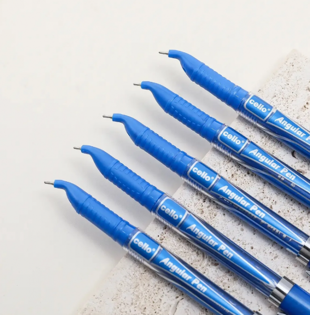 Ручка шариковая для левши "Angular TIP" синяя, Сello (12/72)