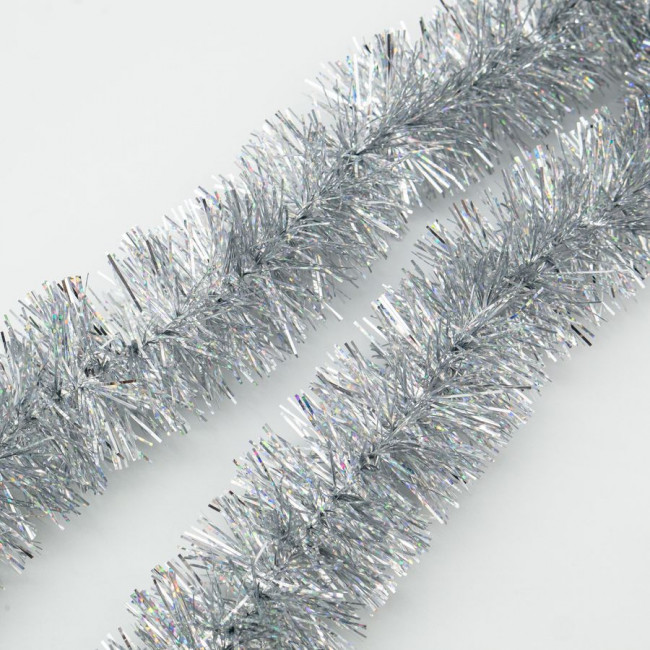 Мишура 5 см серебро 1,8 м, 5шт, Микрос/кд51805с