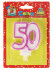 Свеча для торта. Значимые даты. Цифра 50, розовая С-1317 (12)