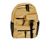 Рюкзак  DA38-2 Бежевый, 44*28*14см, текстиль, 5 наружных карманов, 3 внутренних, в пакете (1/50)