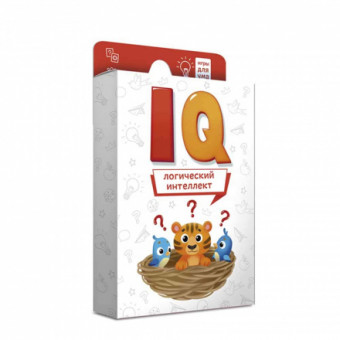 Игра карточная "IQ Логический интеллект" из серии "Игры для ума", 40 карточек 8х12см, Геодом Игра карточная "IQ Логический интеллект" из серии "Игры для ума", 40 карточек 8х12см, Геодом