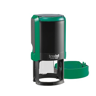 Оснастка для печатей PRINTY d-42 мм, цвет оттиска синий, цвет корпуса изумруд, 198957, Trodat/4642