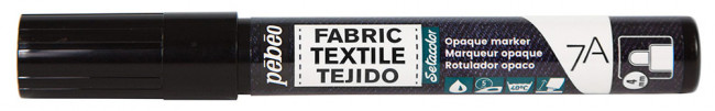 Маркер 4мм для темных и светлых тканей, перо круглое, черный, 7A Opaque, PEBEO/804414  (6) Маркер 4мм для темных и светлых тканей, перо круглое, черный, 7A Opaque, PEBEO/804414  (6)