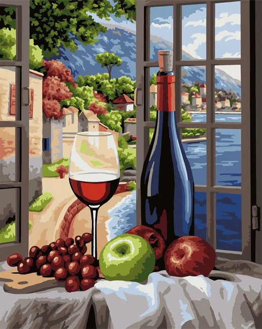 Набор для творчества "Рисование по номерам". B130 Изысканный вечер 40*50 Набор для творчества "Рисование по номерам". B130 Изысканный вечер 40*50