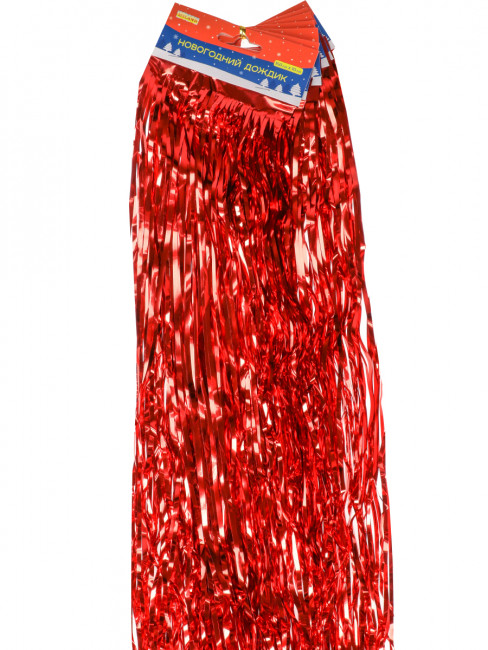 Дождик красный "Волшебство", длина 1,5 м, диаметр 10 см MILAND/НУ-5494 Дождик красный "Волшебство", длина 1,5 м, диаметр 10 см MILAND/НУ-5494