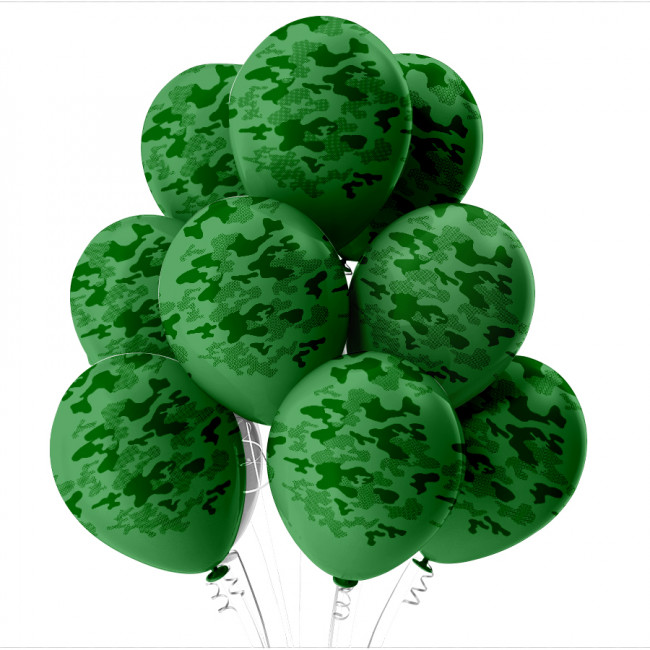 Набор воздушных шаров 12" "Камуфляж", шёлк, пастель, Микрос/Ч43327 (25) Набор воздушных шаров 12" "Камуфляж", шёлк, пастель, Микрос/Ч43327 (25)