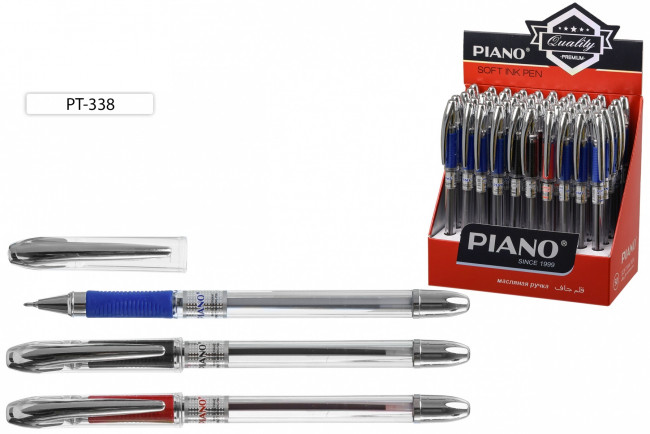 Ручка шариковая:на масляной основе, "Piano Maxriter" , прозрачный корпус,игольчат.наконечник, резиновый держатель /3 цв.: 35--син,10-чёр,5-красн./0,5 mm. Ручка шариковая:на масляной основе, "Piano Maxriter" , прозрачный корпус,игольчат.наконечник, резиновый держатель /3 цв.: 35--син,10-чёр,5-красн./0,5 mm.