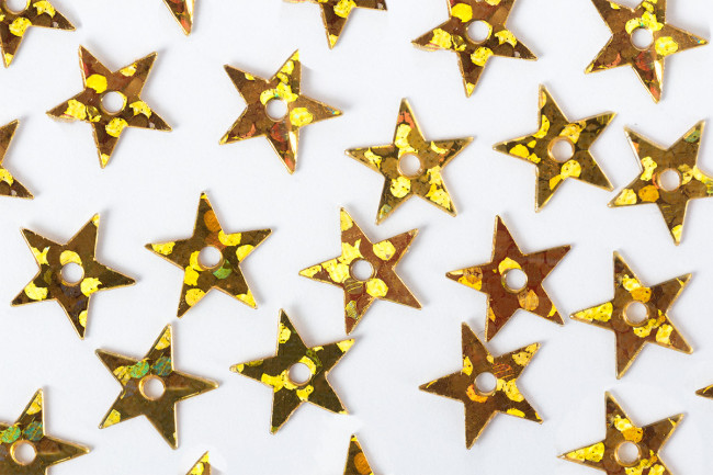 Пайетки 7мм 10г россыпью, т.желтый голографик. Zlatka/ZF-19  №07