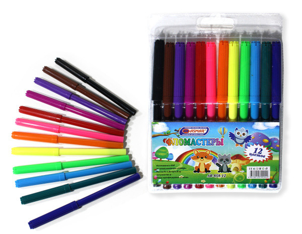 Фломастеры 12цв, Asmar (12)