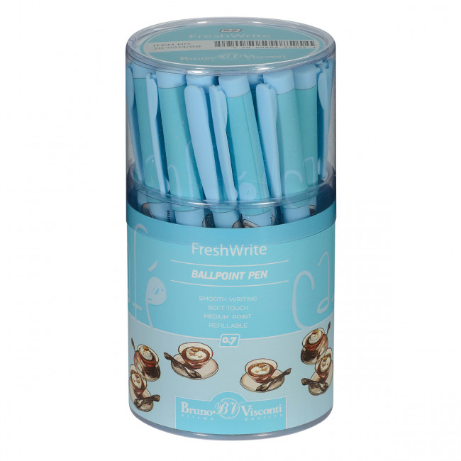Ручка шариковая 0,7мм синяя "FreshWrite. Кофемания. Тирамису", BV/20-0214/88 (24)