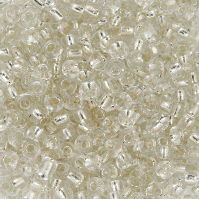 Бисер 10г 08/0 (0021-0056), серебряный Zlatka/GR №0021