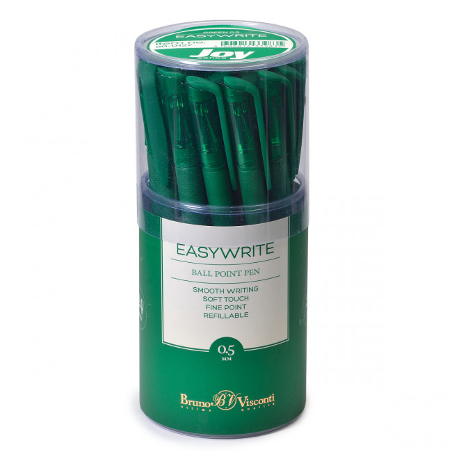 Ручка шариковая 0,5мм зеленая "EasyWrite. Green", BV/20-0127 (24)