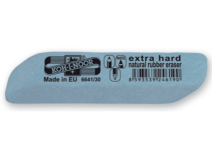 Ластик 83х14х12мм для графита, пастели и чернил, голубой, extra hard, Koh-I-Noor/6641030001KD