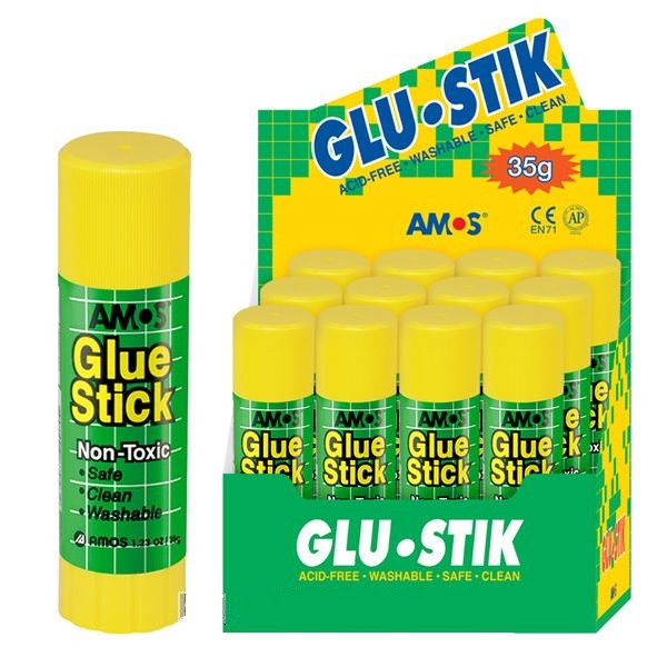 Клей-карандаш 35г. AMOS Корея (12/360)