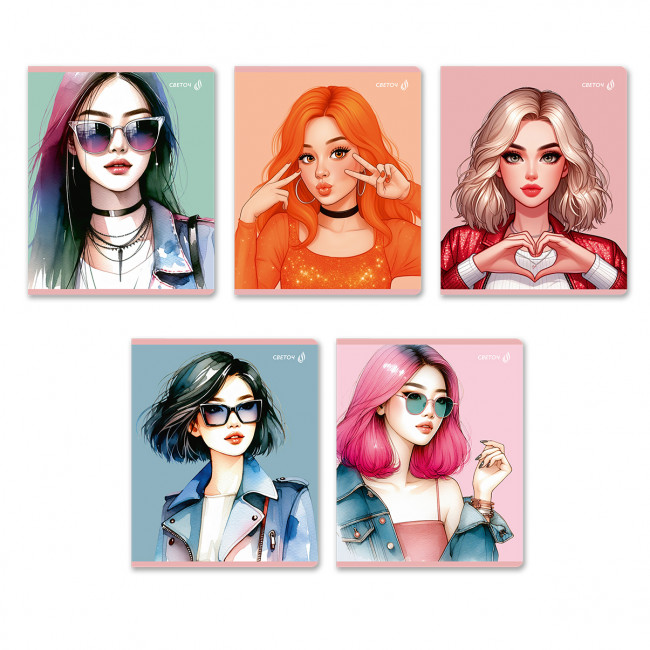 Тетрадь 40 клетка "Девичьи секреты" скрепка, Светоч/Т194_01472 (10)