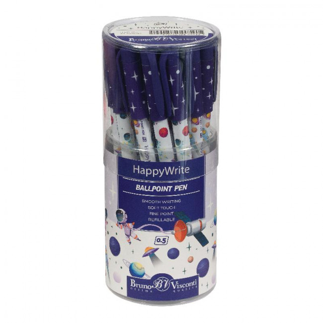Ручка шариковая 0,5мм синяя "HappyWrite. Космос", BV/20-0215/61 (24) Ручка шариковая 0,5мм синяя "HappyWrite. Космос", BV/20-0215/61 (24)